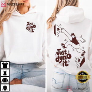 Just Dyno It Climbing Retro Bouldering Graphic T Shirt (2)