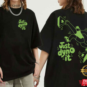 Just Dyno It Climbing Retro Bouldering Graphic T Shirt (3)