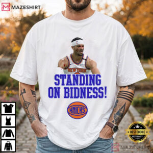 Tracy Morgan Wearing Josh Hart Standing On Bidness Basketball T Shirt (4)
