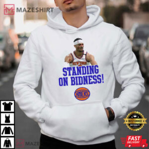 Tracy Morgan Wearing Josh Hart Standing On Bidness Basketball T Shirt (2)