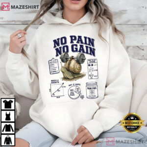 No Pain No Gain Funny Sports And Fitness Sarcastic T Shirt (3)