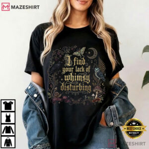 I Find Your Lack Of Whimsy Disturbing Mushroom Crow Owl T Shirt (1)
