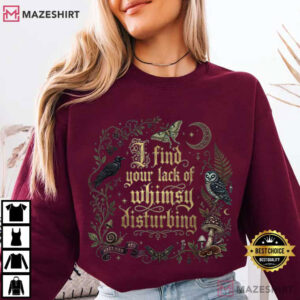 I Find Your Lack Of Whimsy Disturbing Mushroom Crow Owl T Shirt (2)