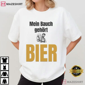 Oktoberfest With The German Beer Joke Mein Bauch T Shirt (4)