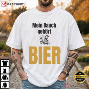 Oktoberfest With The German Beer Joke Mein Bauch T Shirt (1)