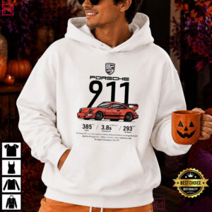 Porsche 911 Vintage Sportscar Motorsport Graphic T Shirt (3)