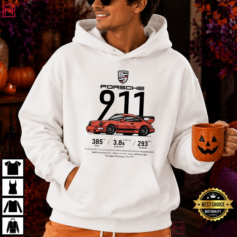 Porsche 911 Vintage Sportscar Motorsport Graphic T-Shirt