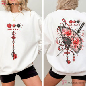 BTS Arirang Floral Fan Gift Korea Music Lovers T Shirt (4)