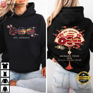 BTS Arirang Korean Folding Fan Cherry Blossom Tour 2026 T Shirt (4)