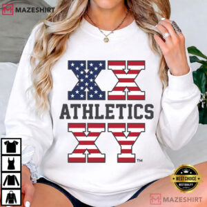 XX XY Athletics Patriotic American Flag Sports USA T Shirt (1)