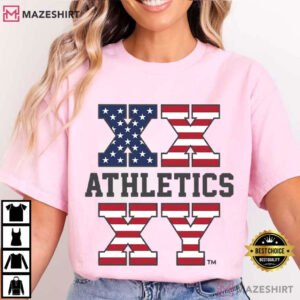 XX XY Athletics Patriotic American Flag Sports USA T Shirt (3)