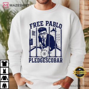 Free Pablo Pledgescobar 8 Ball Sports T Shirt (1)
