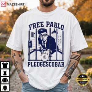 Free Pablo Pledgescobar 8 Ball Sports T Shirt (2)