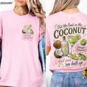 Midnight Margaritas Tropical Cocktail Midnight Coconut T Shirt (1)