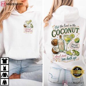 Midnight Margaritas Tropical Cocktail Midnight Coconut T Shirt (2)