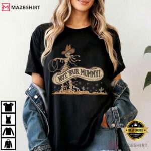 Mummy Cowgirl Western Halloween Spooky Vintage T Shirt (1)