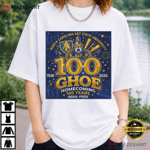 North Carolina A&T State University 100 GHOE Homecoming T Shirt (1)