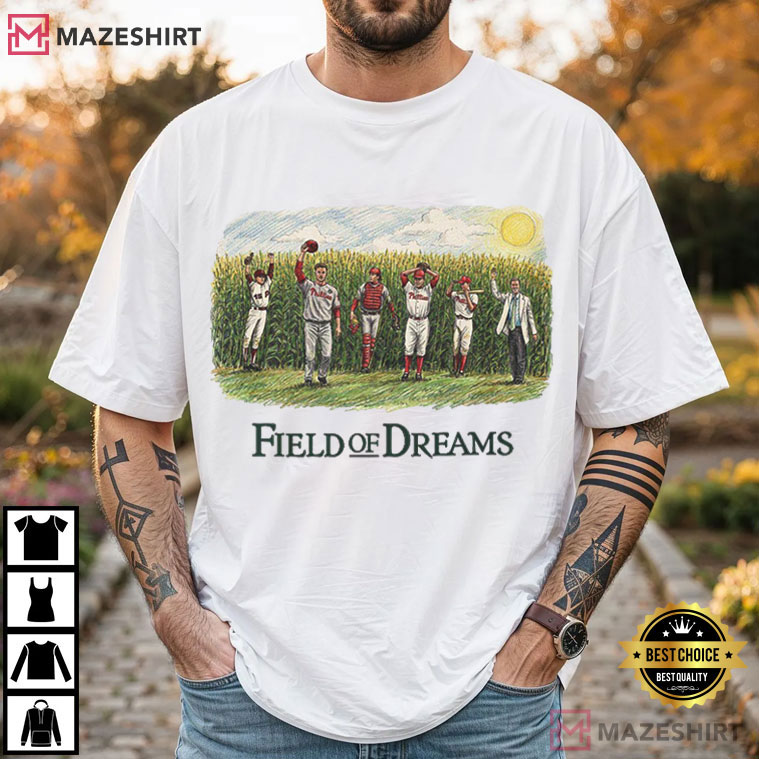 Philadelphia Phillies Field Of Dreams Vintage Cornfield Baseball T-Shirt