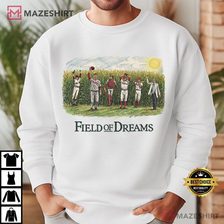 Philadelphia Phillies Field Of Dreams Vintage Cornfield Baseball T-Shirt