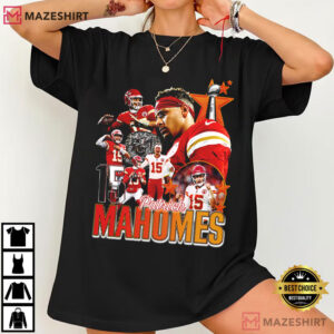 Patrick Mahomes Kansas City Chiefs Quarterback Football T Shirt (4)