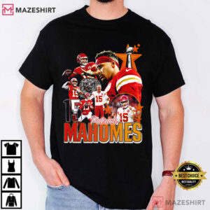 Patrick Mahomes Kansas City Chiefs Quarterback Football T Shirt (1)