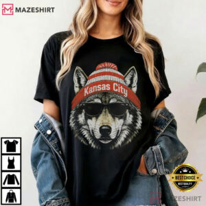 Cool Wolf Vintage Kansas City Football Sports Game Day T Shirt (4)