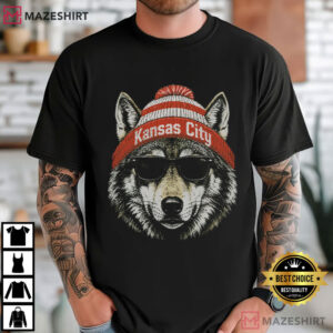 Cool Wolf Vintage Kansas City Football Sports Game Day T Shirt (1)