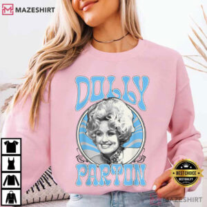 Dolly Parton Signature Encircled By Butterfly And Flowers Vintage Musi