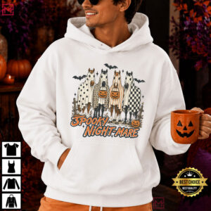 Spooky Night Mare Ghost Horse Retro Halloween Western T Shirt (2)
