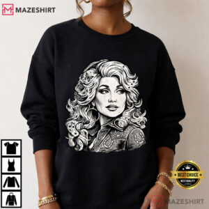 Dolly Parton Country Queen Retro Nashville Cowgirl T Shirt (1)