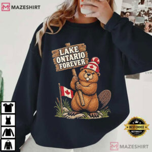 Lake Ontario Forever Animal Beaver Funny Anti Lake America T Shirt (1)