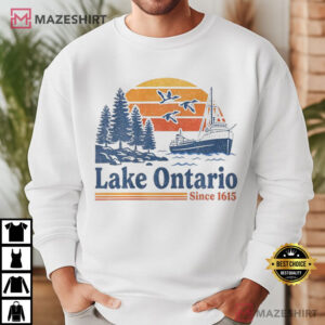 Great Lakes Vintage Lake Ontario Ringer T Shirt (4)