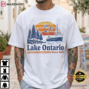 Great Lakes Vintage Lake Ontario Ringer T-Shirt