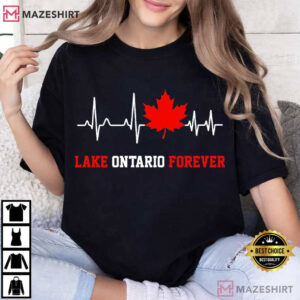 Lake Ontario Forever Maple Leaf Heartbeat Funny Political Patriotic (4)