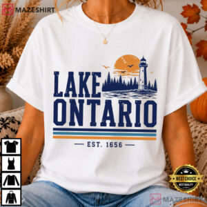 Lake Ontario Great Lakes Sunset Vintage T-Shirt