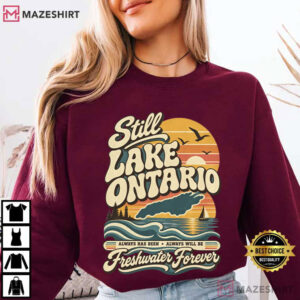 Still Lake Ontario Freshwater Forever Canada Ontario Protest T Shirt (3)
