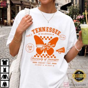Dolly Parton Tennessee Volunteers Butterfly University Of Tennessee T Shirt (2)