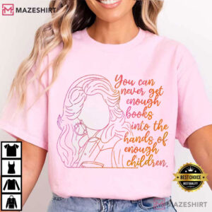 Book Dolly Parton Book Lover Teacher Gift T Shirt (1)