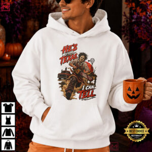 He's From Texas I Can Tell Retro Halloween Horror Texas Slasher T Shirt (2)