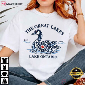 Great Lakes Loon Bird Lake Ontario Wildlife Canada Nature T Shirt (1 (3)