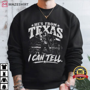 He's From Texas I Can Tell Slasher Horror Halloween T Shirt (3)