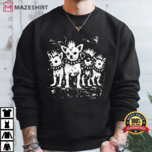 Punk Chihuahua Vintage Funny Dog Lover T Shirt (2)