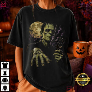 Frankenstein Horror Classic Monster Vintage Halloween T Shirt (2)