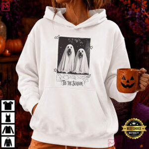 Halloween Tis The Season Creep It Real Life Spooky Season Dog T Shirt (4)