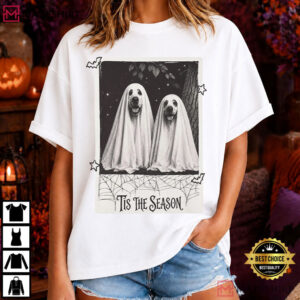 Halloween Tis The Season Creep It Real Life Spooky Season Dog T Shirt (1)
