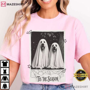 Halloween Tis The Season Creep It Real Life Spooky Season Dog T Shirt (2)