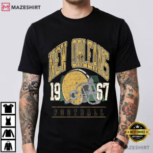 New Orleans Football Vintage Game Day Sunday Drip T Shirt (1)