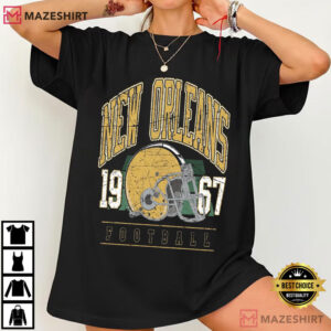 New Orleans Football Vintage Game Day Sunday Drip T Shirt (2)
