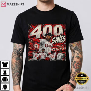 Aroldis Chapman 400 Saves Boston Baseball Vintage T Shirt (4)