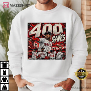 Aroldis Chapman 400 Saves Boston Baseball Vintage T Shirt (2)